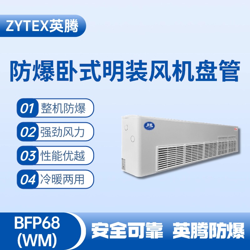 BFP68(WM) 臥式明裝防爆風機盤管 危化品庫使用